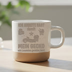 Gecko Tasse Ich Arbeite Hart Becher Geschenk Gecko Besitzer Reptilien  – Bild 6