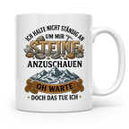 Steinsammler Tasse Geologe lustiger Spruch Mineralien Sammle – Weiß [farbe:weiß]