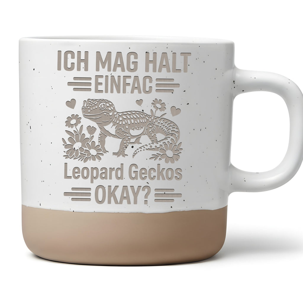 Leopard Gecko Tasse Ich Mag Halt Einfach Becher Geschenk Reptilien Ter – Bild 1