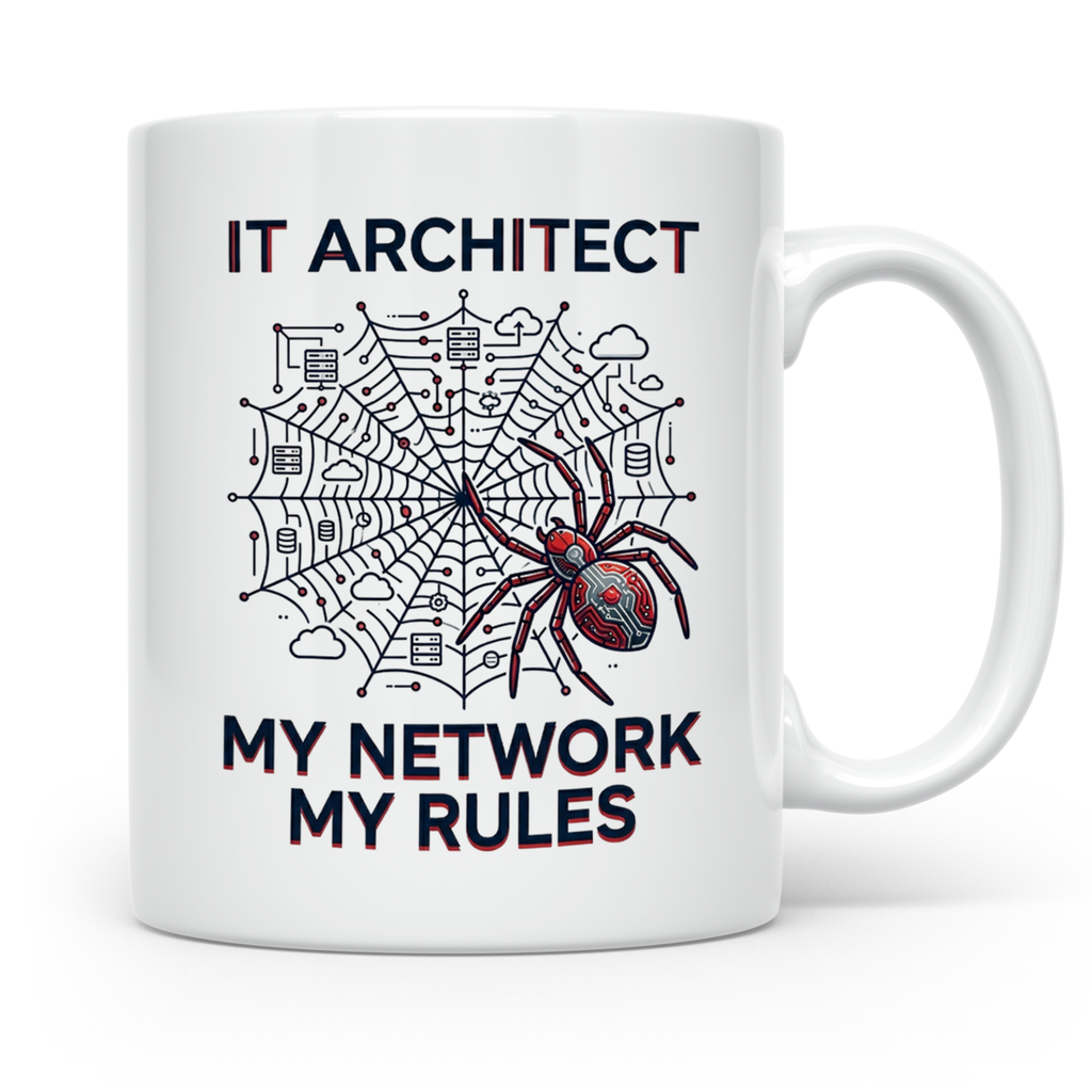 IT Architekt Tasse My Network My Rules Kaffeetasse für Syste – Weiß [farbe:weiß]