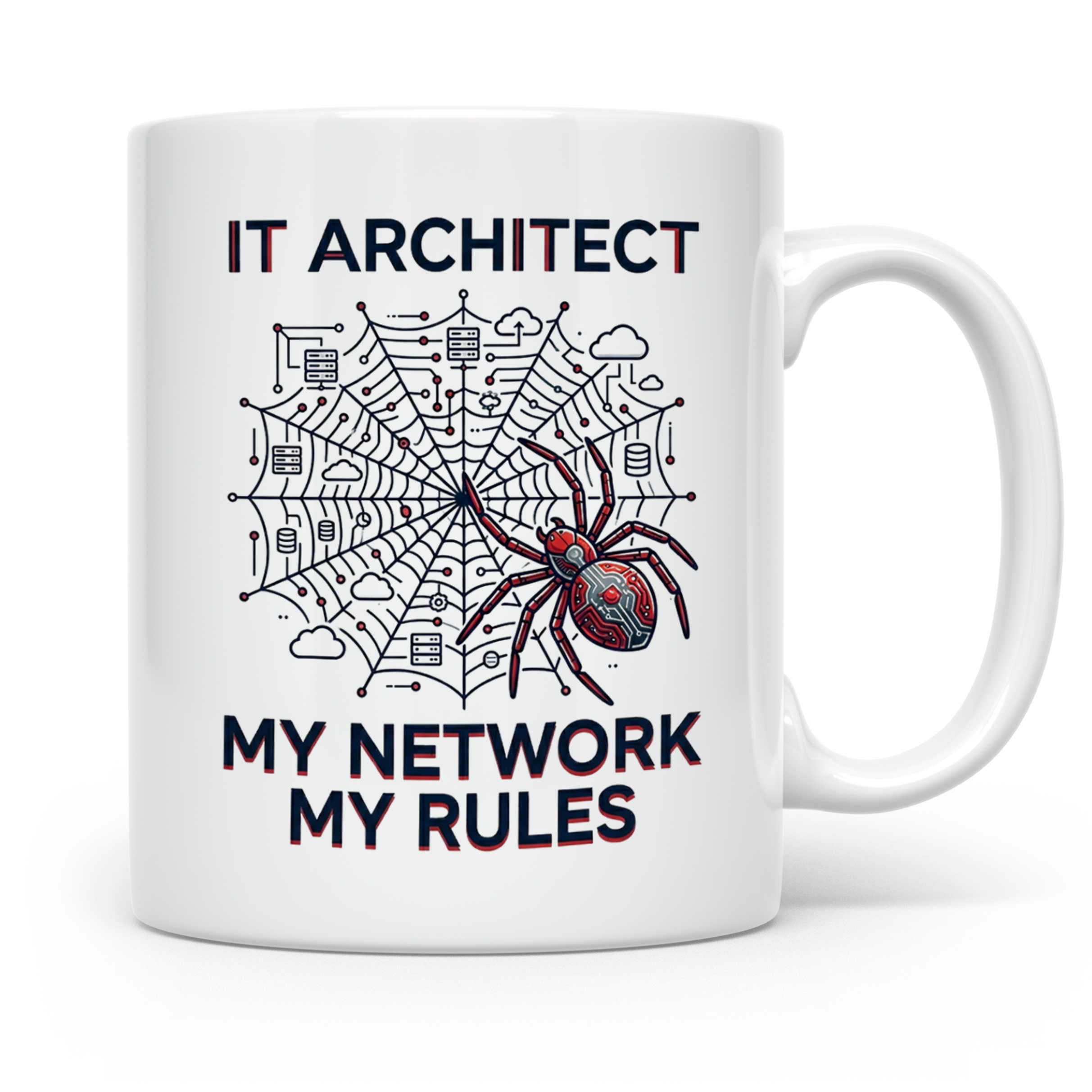 IT Architekt Tasse My Network My Rules Kaffeetasse für Syste – Weiß [farbe:weiß]