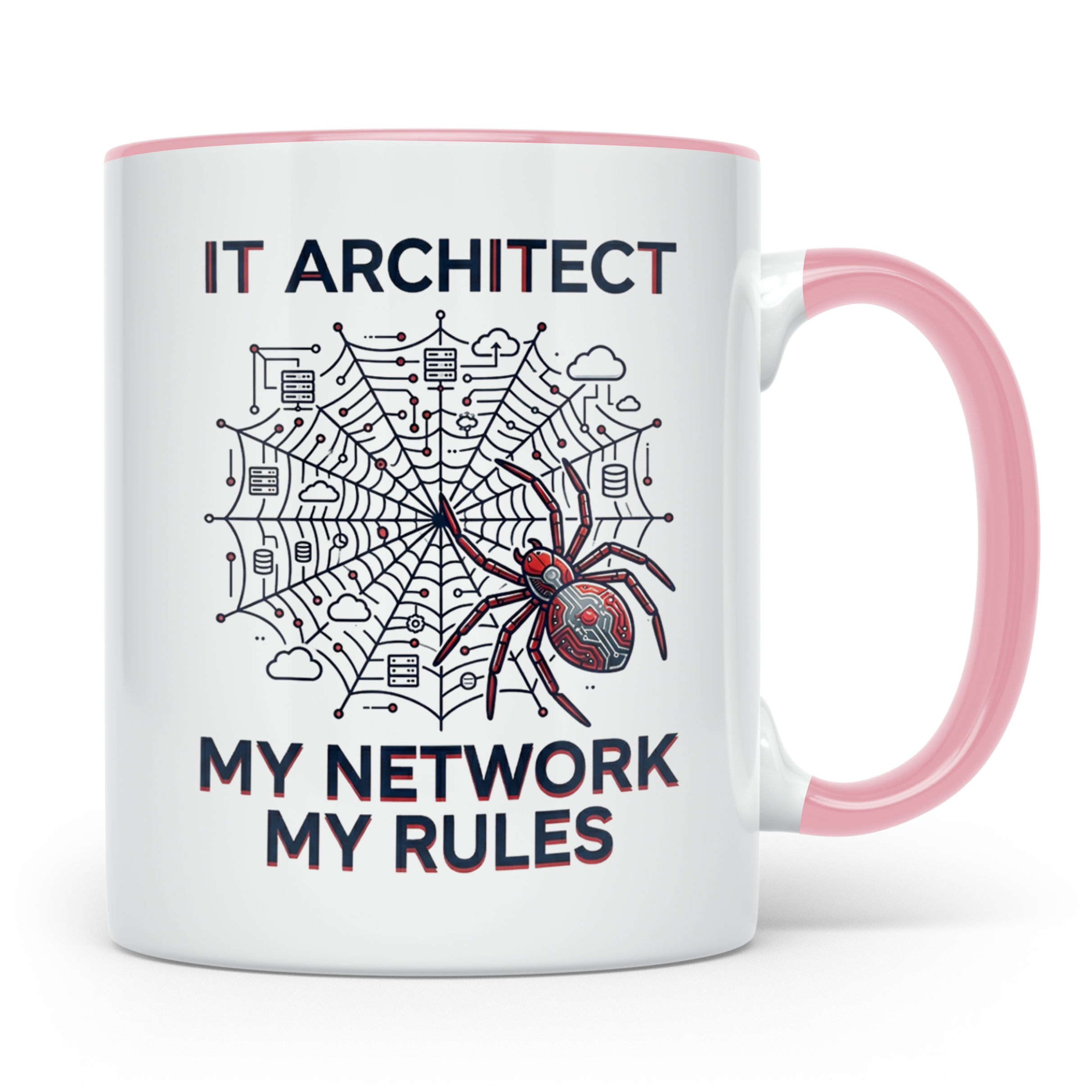 IT Architekt Tasse My Network My Rules Kaffeetasse für Syste – Rosa [farbe:rosa]