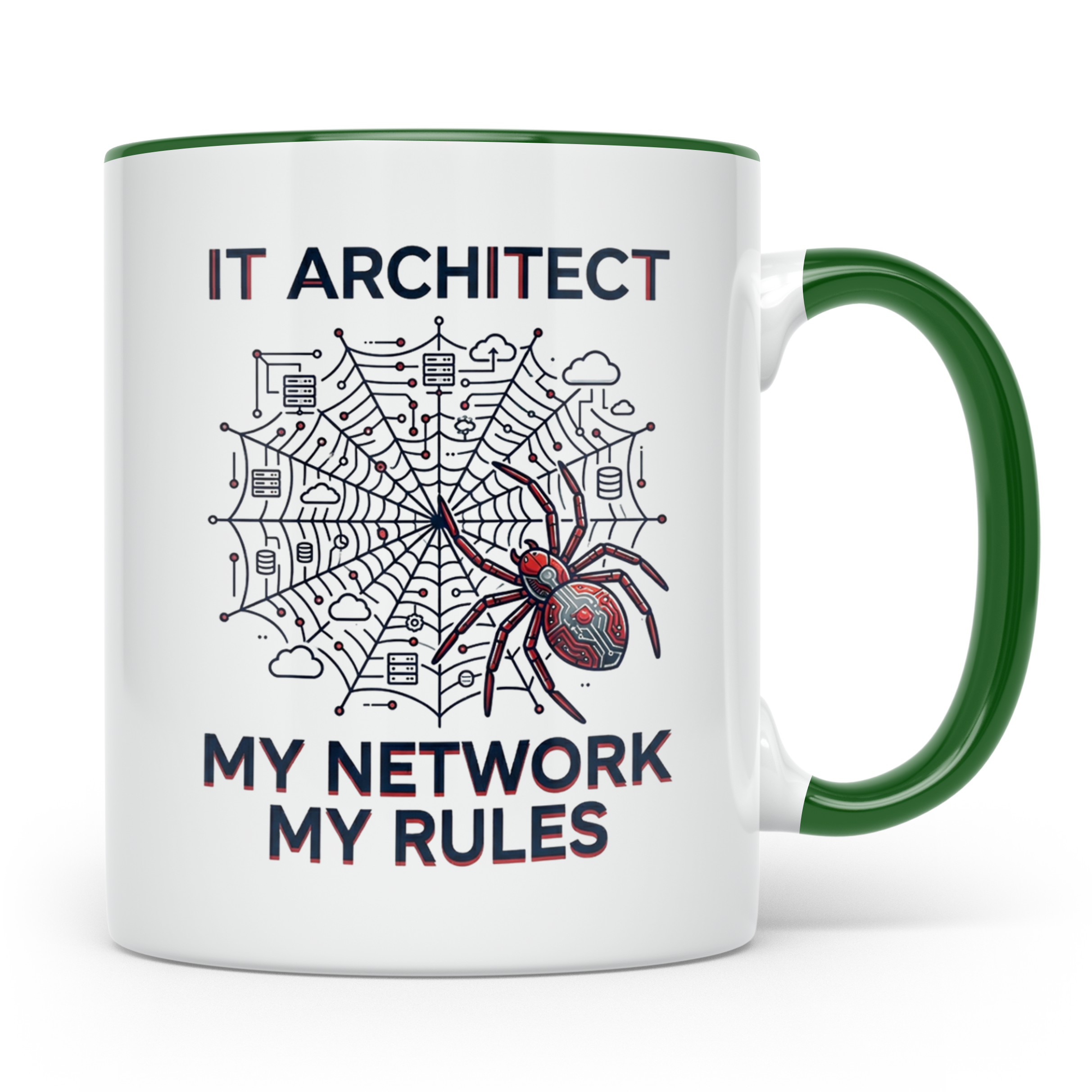 IT Architekt Tasse My Network My Rules Kaffeetasse für Syste – Grün [farbe:grün]