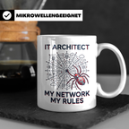 IT Architekt Tasse My Network My Rules Kaffeetasse für Syste – Weiß [farbe:weiß]