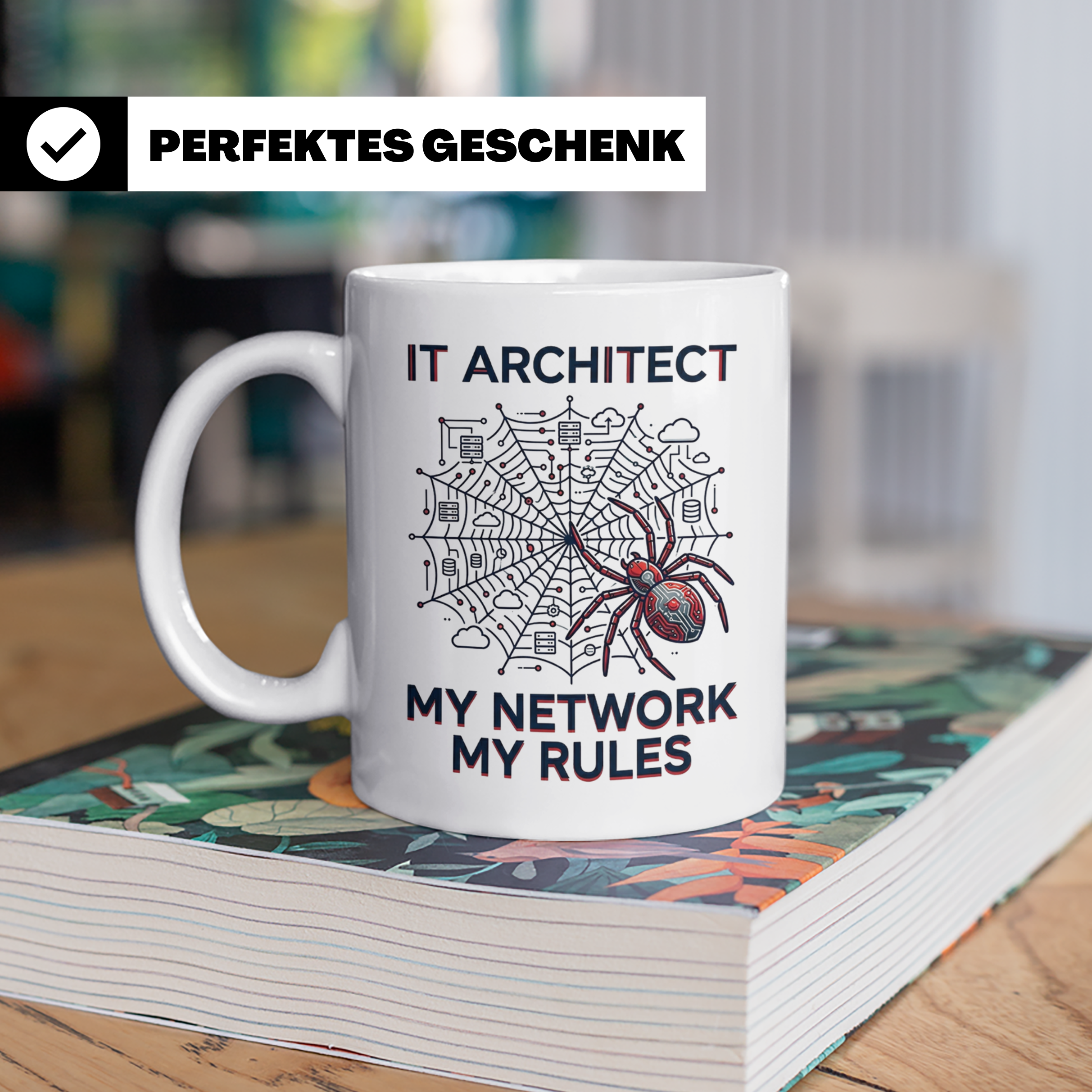 IT Architekt Tasse My Network My Rules Kaffeetasse für Syste – Weiß [farbe:weiß]