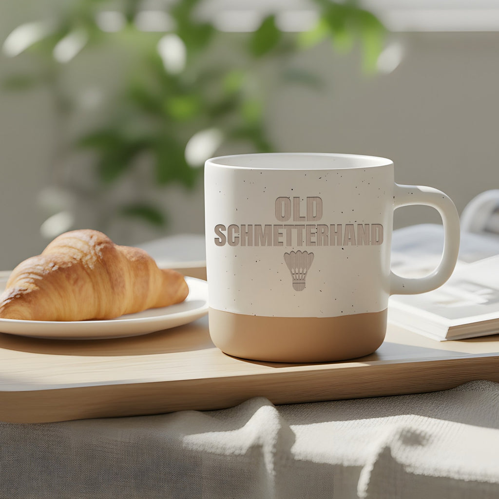 Badminton Tasse Old Schmetterhand Becher Geschenk Badmintonspieler Lus – Bild 4