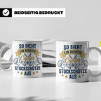 Stockschütze Tasse mit Spruch So sieht ein cooler Stockschüt – Weiß [farbe:weiß]