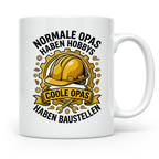 Opa Baustelle Tasse Handwerker Geschenk, Coole Opas haben Ba – Weiß [farbe:weiß]