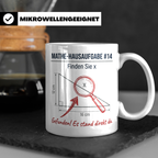 Mathe Witz Tasse Finde x Lustiger Spruch Mathematiker Lehrer – Weiß [farbe:weiß]