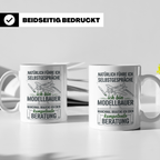Modellbauer Tasse mit Spruch Selbstgespräche, Geschenk Flugz – Weiß [farbe:weiß]