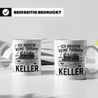 Modellbahn Tasse mit Spruch Ich brauche keine Therapie nur K – Weiß [farbe:weiß]