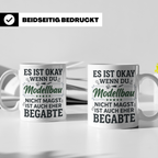 Modellbau Tasse mit Spruch 'Eher für Begabte', Geschenk für  – Weiß [farbe:weiß]