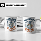 Modellbauer Tasse mit 3D Drucker Spruch 'Ich drucke mir die  – Weiß [farbe:weiß]