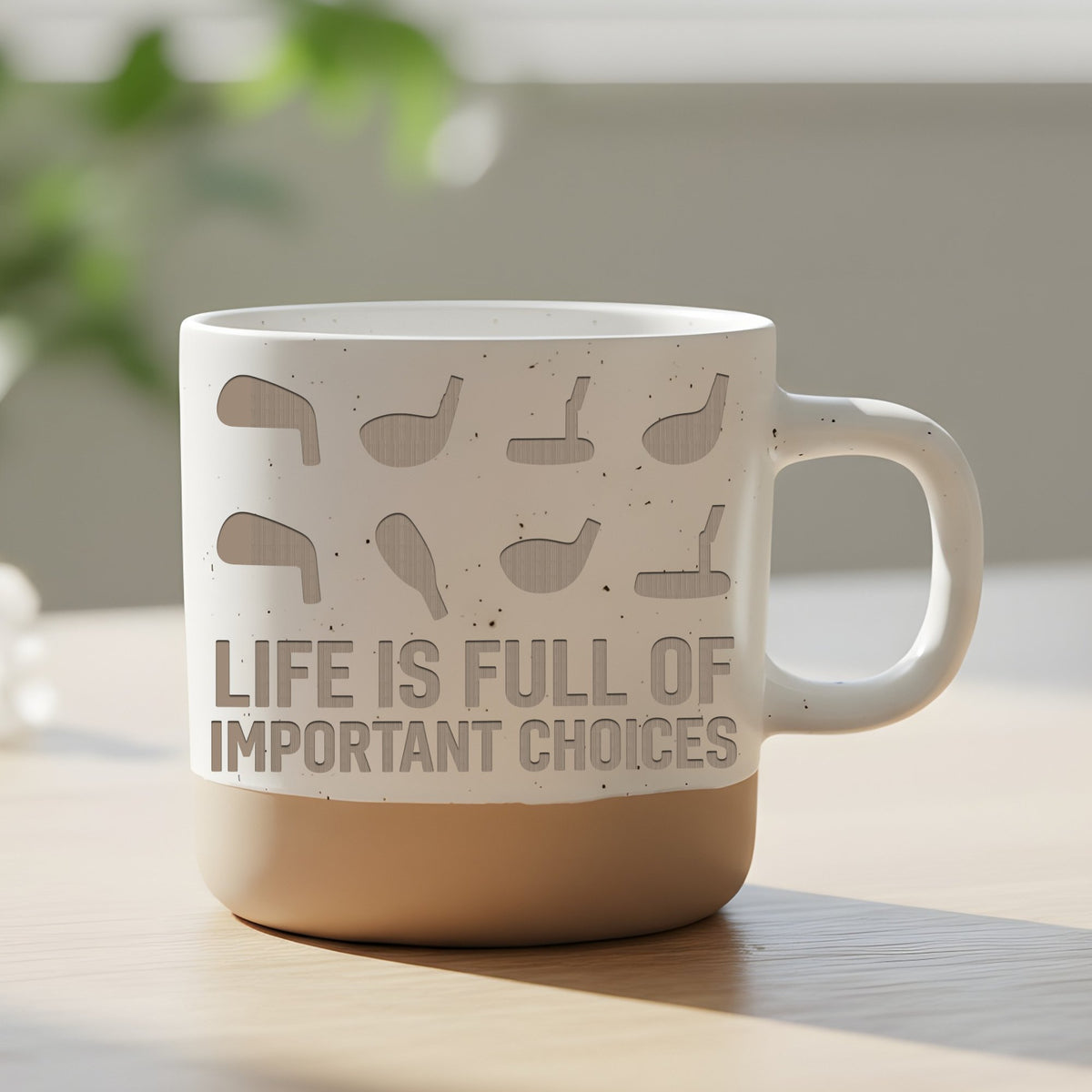 Golf Tasse Life Is Full Of Important Choices Becher Geschenk Golfer Go – Bild 6