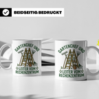 Gartenchef & Leiter vom Rechenzentrum Tasse für IT Admin & H – Weiß [farbe:weiß]