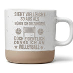 Volleyball Tasse Denke An Volleyball Becher Geschenk Volleyballspieler – Bild 1