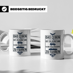 Auto Spruch Tasse Das Leben ist zu kurz für hässliche Autos  – Weiß [farbe:weiß]
