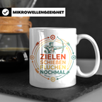 Bogenschießen Tasse Zielen Schießen Fluchen Nochmal. Lustige – Weiß [farbe:weiß]