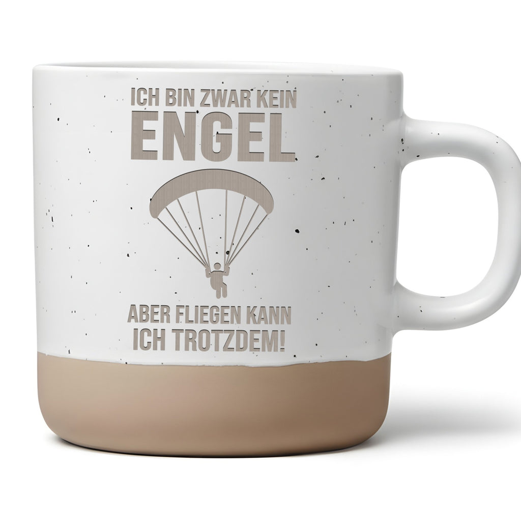 Gleitschirm Tasse Ich Bin Kein Engel Fliegen Becher Geschenk Paraglidi – Bild 1