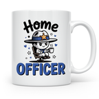 Home Officer Tasse | Remote Sheriff Held Gadget | Lustige Büro Geschenkidee für Polizisten im Homeoffice | Work from Home Cop Geschenk für G
