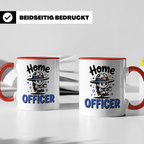 Home Officer Tasse | Remote Sheriff Held Gadget | Lustige Büro Geschenkidee für Polizisten im Homeoffice | Work from Home Cop Geschenk für G