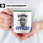 Home Officer Tasse | Remote Sheriff Held Gadget | Lustige Büro Geschenkidee für Polizisten im Homeoffice | Work from Home Cop Geschenk für G