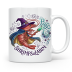 Garnele Zauberer Tasse Shrimpsalabim lustiges Fantasy Kruste – Weiß [farbe:weiß]