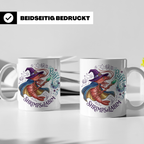 Garnele Zauberer Tasse Shrimpsalabim lustiges Fantasy Kruste – Weiß [farbe:weiß]