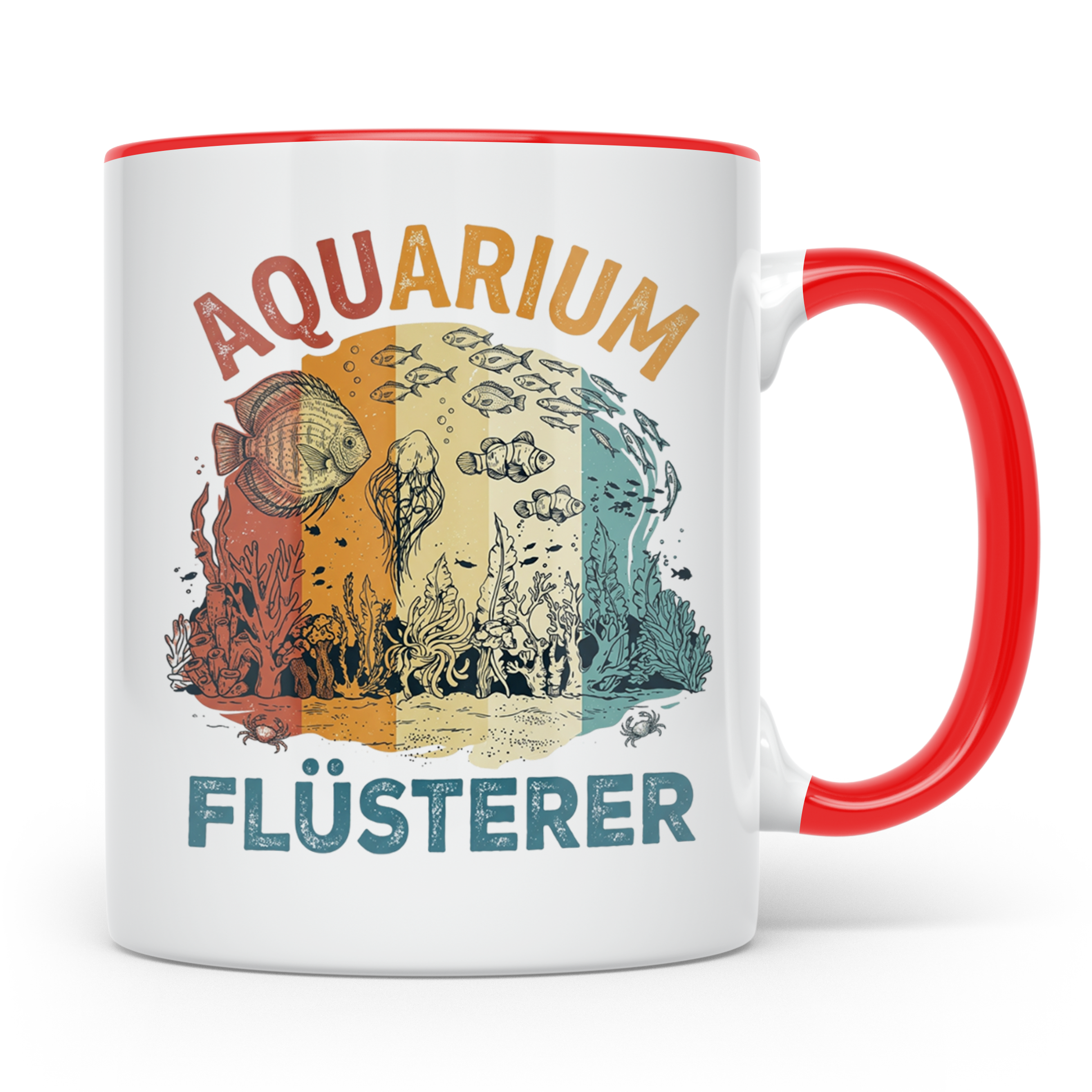 Aquarium Flüsterer Tasse für Aquarianer, Zierfische & Aquasc – Rot [farbe:rot]