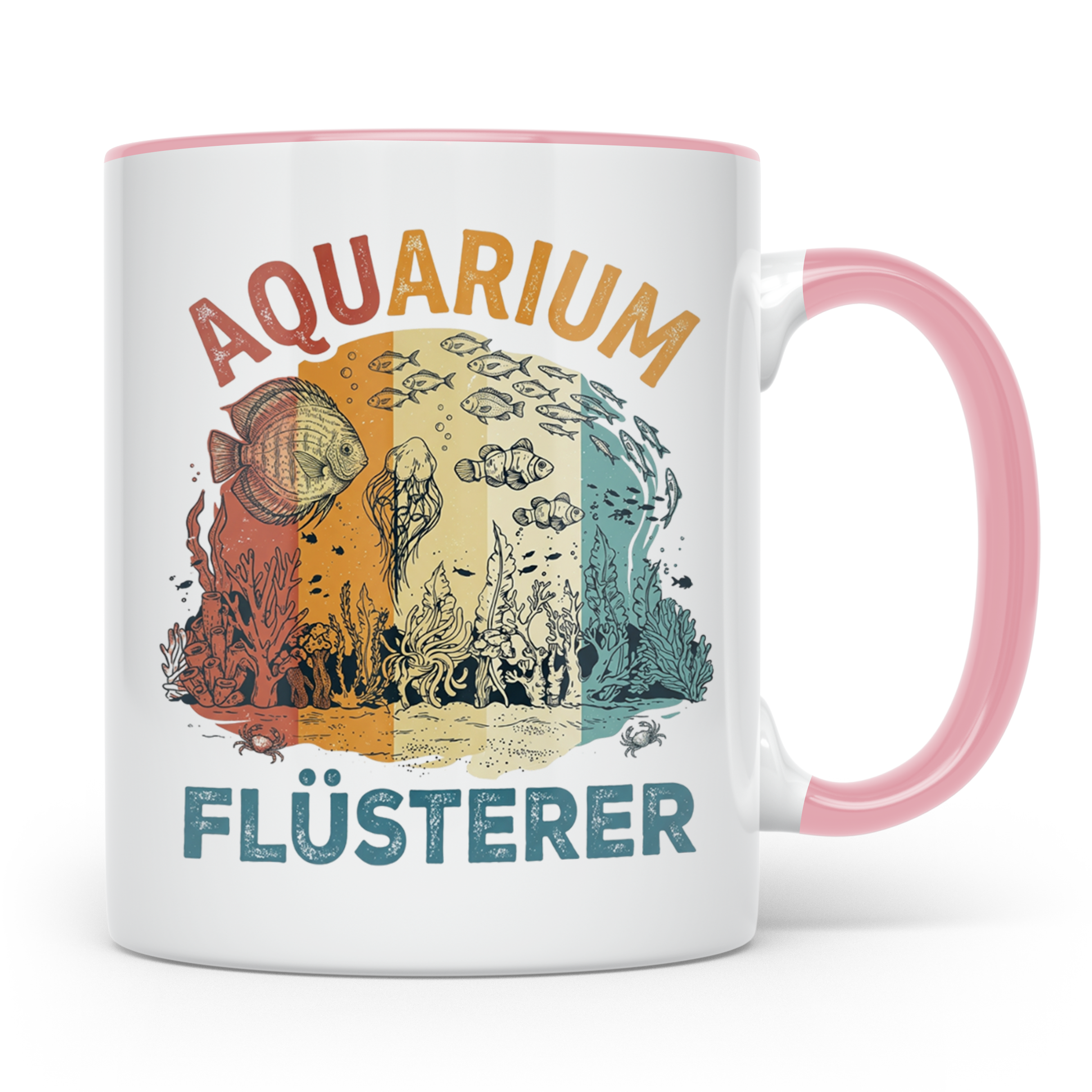 Aquarium Flüsterer Tasse für Aquarianer, Zierfische & Aquasc – Rosa [farbe:rosa]