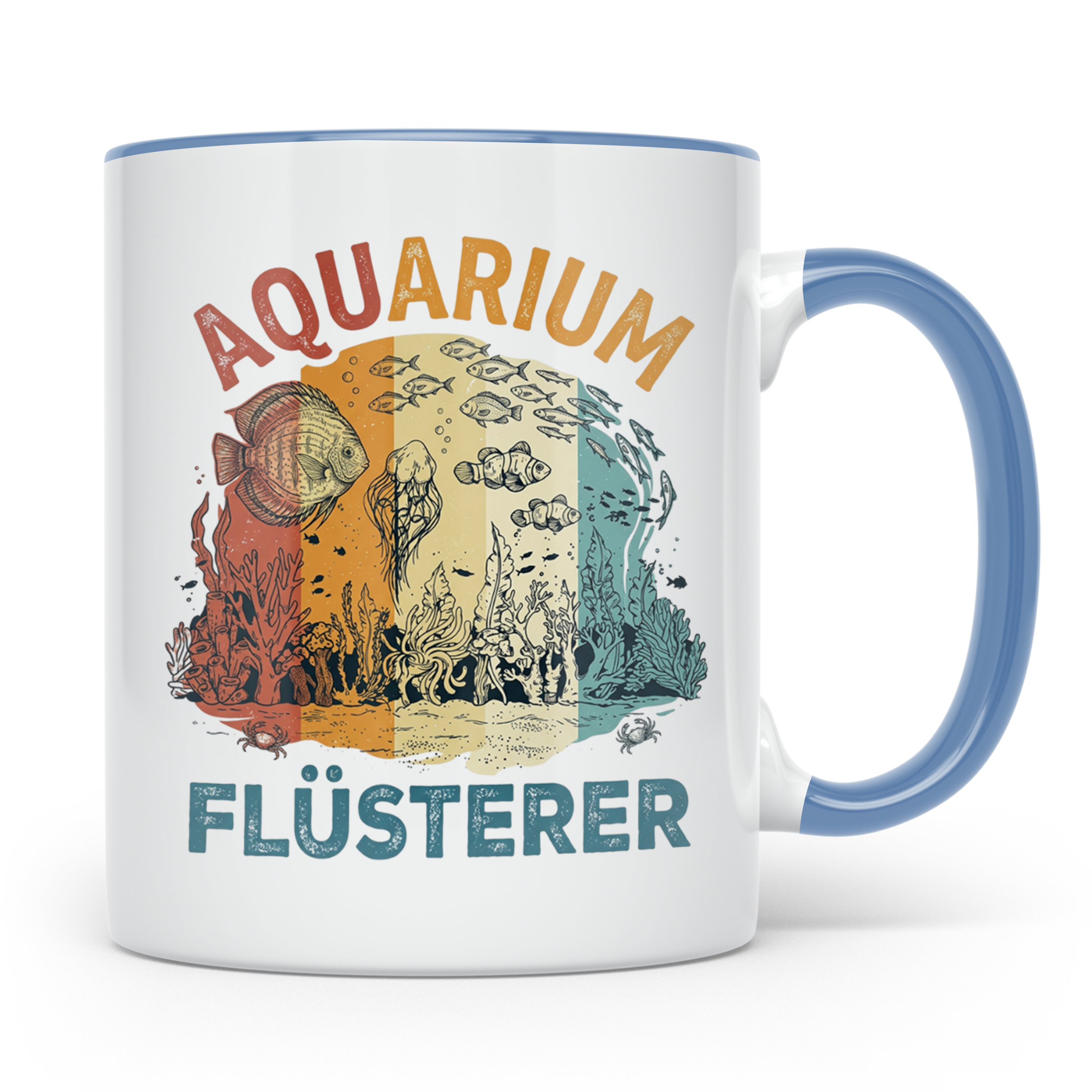 Aquarium Flüsterer Tasse für Aquarianer, Zierfische & Aquasc – Blau [farbe:blau]