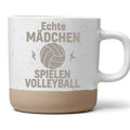 Volleyball Tasse Echte Mädchen Spielen Volleyball Becher Geschenk Voll – Bild 1