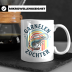 Garnelen Züchter Tasse Retro, Geschenk für Aquarianer & Shri – Weiß [farbe:weiß]