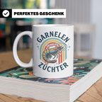 Garnelen Züchter Tasse Retro, Geschenk für Aquarianer & Shri – Weiß [farbe:weiß]
