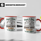 Papa & Sohn Bushcraft Tasse, Survival Partner fürs Leben, Ou – Rot [farbe:rot]