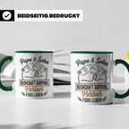 Papa & Sohn Bushcraft Tasse, Survival Partner fürs Leben, Ou – Grün [farbe:grün]