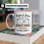 Papa & Sohn Bushcraft Tasse, Survival Partner fürs Leben, Ou – Rosa [farbe:rosa]
