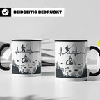 Magnetfischer Tasse mit Herzschlag für Angler, Sondengänger  – Schwarz [farbe:schwarz]