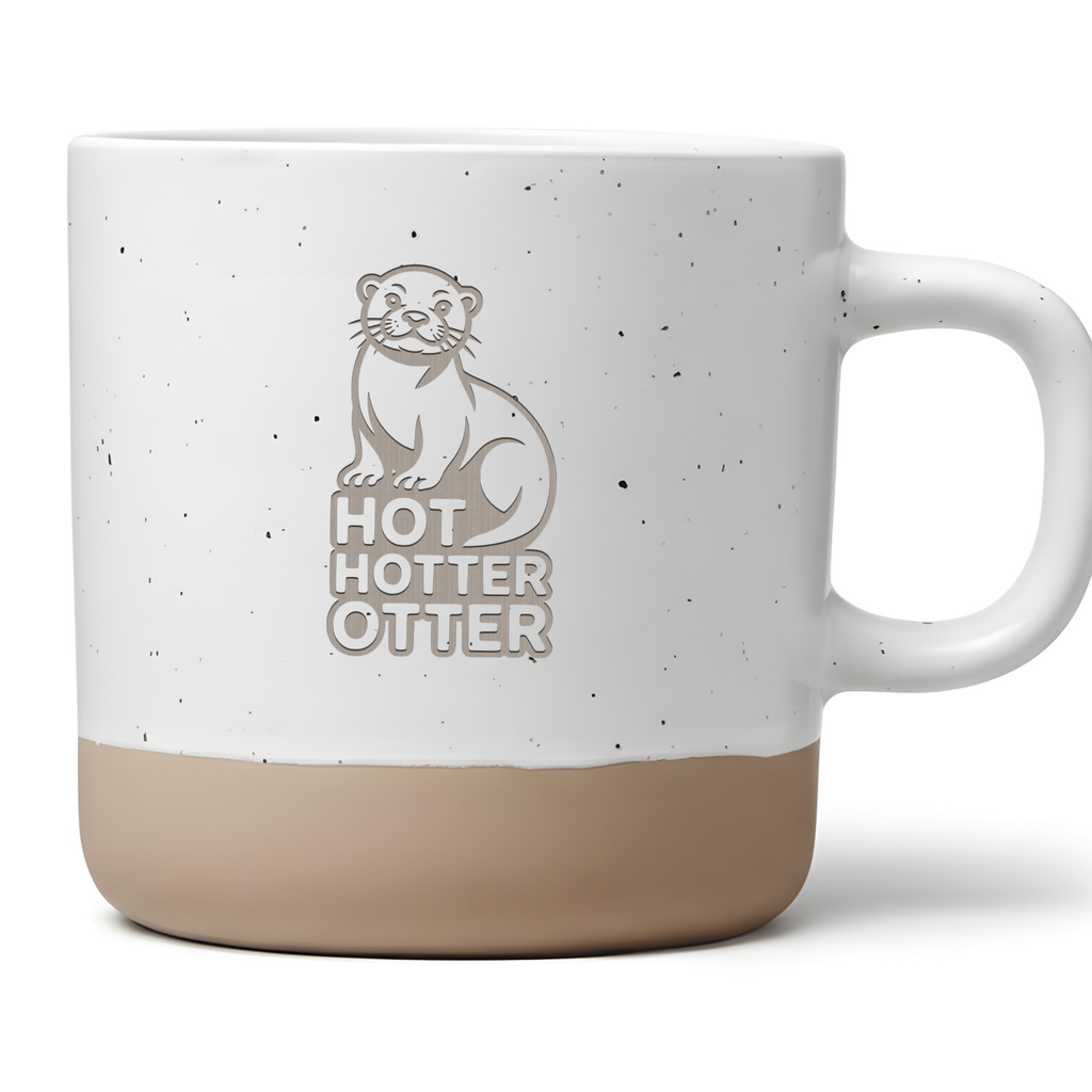 Lustiges Otter Geschenk Spruch Hot Hotter Otter Wortspiel Geschenkidee für Freund Freundin Humor Witzig Kompliment Statement
