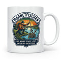 Magnetfischen Tasse mit Spruch Der wahre Schatz liegt unter  – Weiß [farbe:weiß]