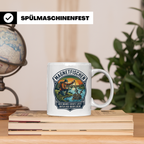 Magnetfischen Tasse mit Spruch Der wahre Schatz liegt unter  – Weiß [farbe:weiß]