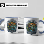 Magnetfischen Tasse mit Spruch Der wahre Schatz liegt unter  – Blau [farbe:blau]