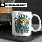 Magnetfischen Tasse mit Spruch Der wahre Schatz liegt unter  – Weiß [farbe:weiß]
