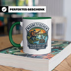 Magnetfischen Tasse mit Spruch Der wahre Schatz liegt unter  – Grün [farbe:grün]