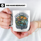 Magnetfischen Tasse mit Spruch Der wahre Schatz liegt unter  – Weiß [farbe:weiß]