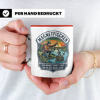 Magnetfischen Tasse mit Spruch Der wahre Schatz liegt unter  – Rot [farbe:rot]