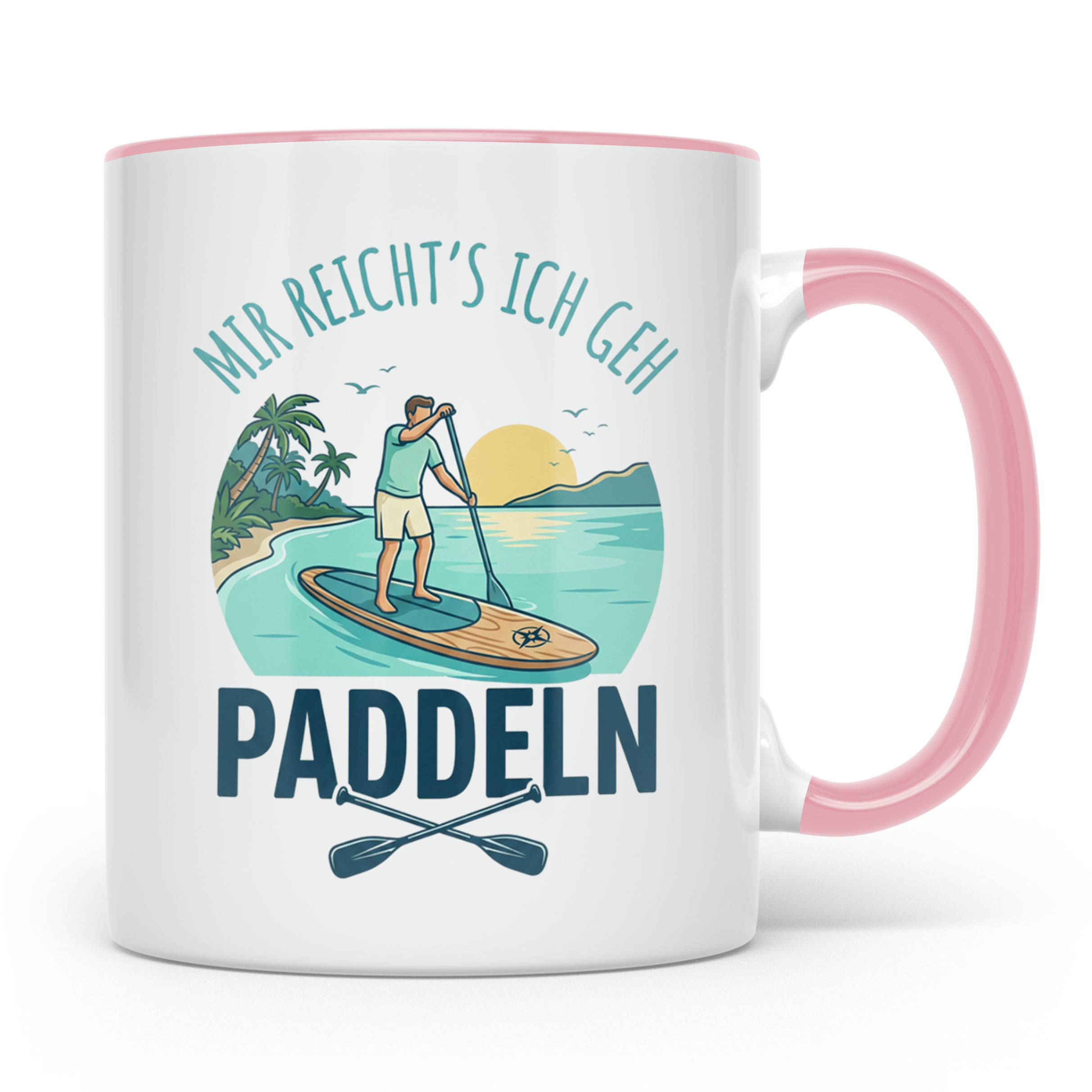 Stand Up Paddling Tasse Mir reicht's ich geh paddeln | SUP B – Rosa [farbe:rosa]