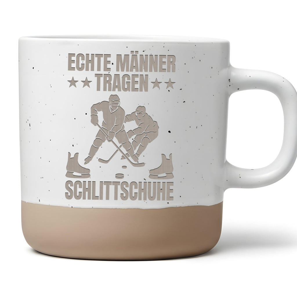 Eishockey Tasse Echte Männer tragen Schlittschuhe - Lustiges Geschenk  – Bild 1