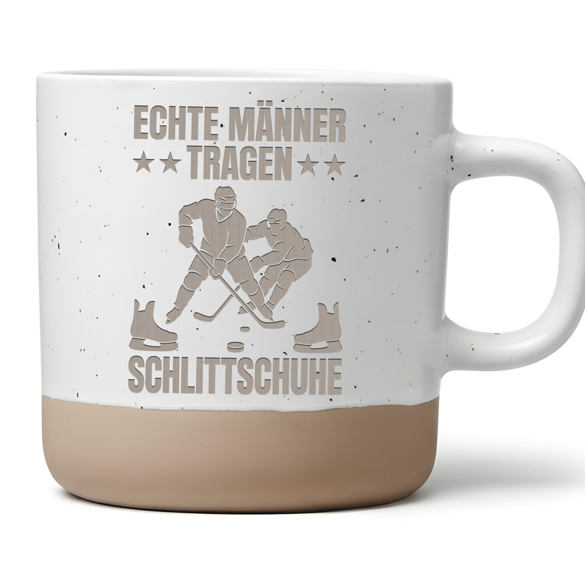 Eishockey Tasse Echte Männer tragen Schlittschuhe - Lustiges Geschenk  – Bild 1
