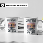 Stand Up Paddling Tasse mit Spruch 'Auf dem Wasser gehen' fü – Weiß [farbe:weiß]